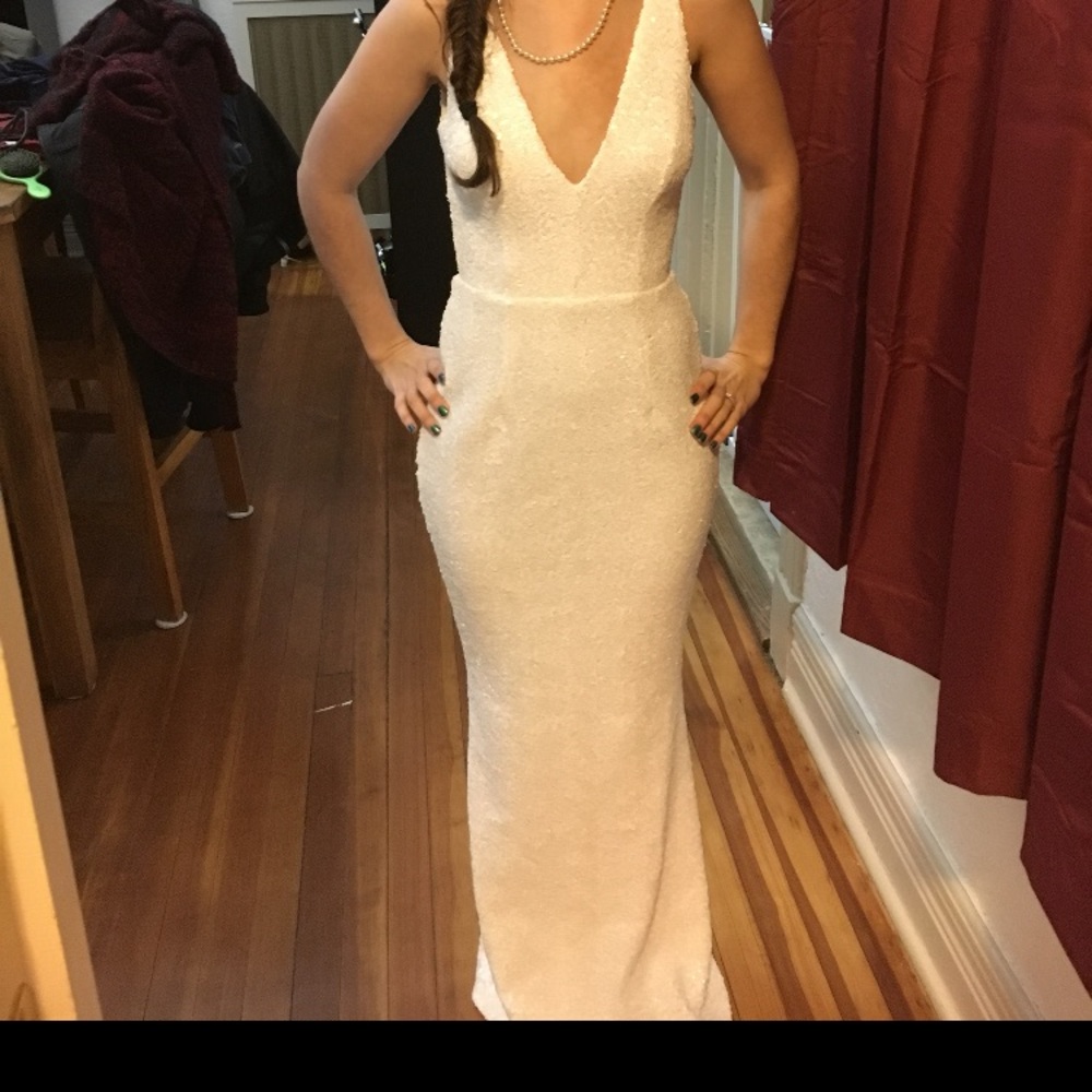 Dress the population sequin gown